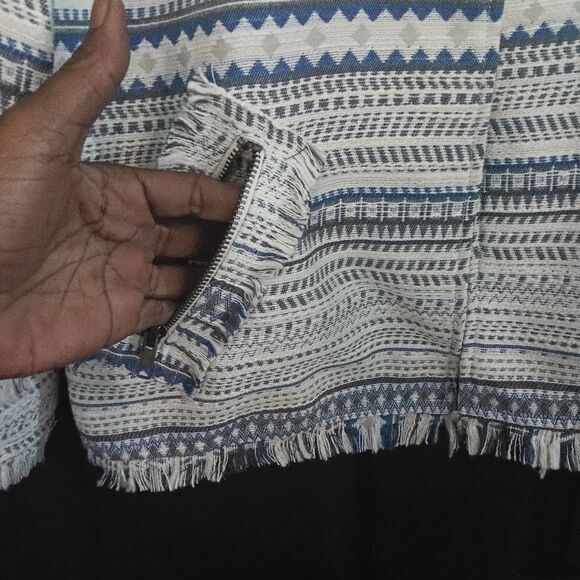 Greylin x Anthropologie NWT Sz. S Tweed Frayed Crop Jacket Blazer MSRP 148 - Picture 12 of 16